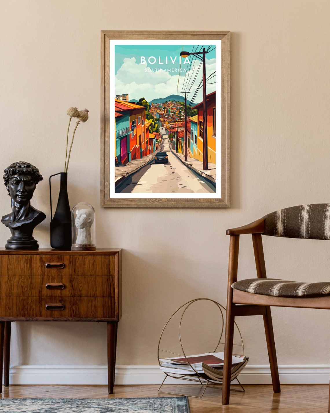 Bolivia Travel Print South America Bolivia Poster South America Poster Travel Wall Art Bolivia Print South America Bolivia La Paz - Image 2