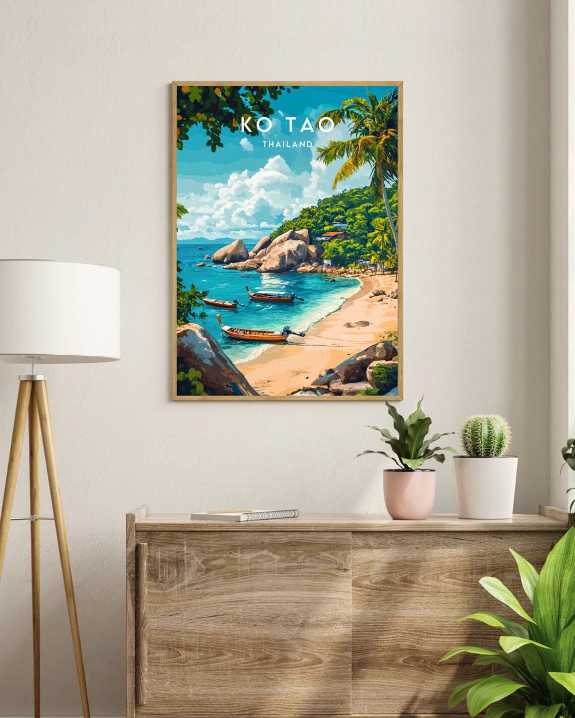 Ko Tao Travel Poster, Thailand Island Wall Art - Image 3