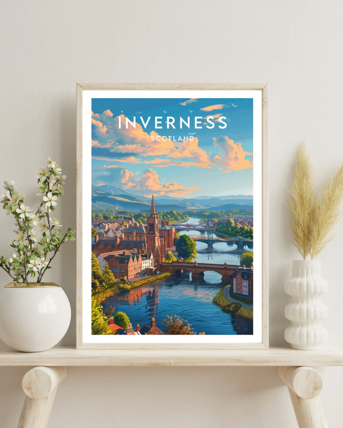 Inverness Travel Poster, Scotland Place Print - Image 4