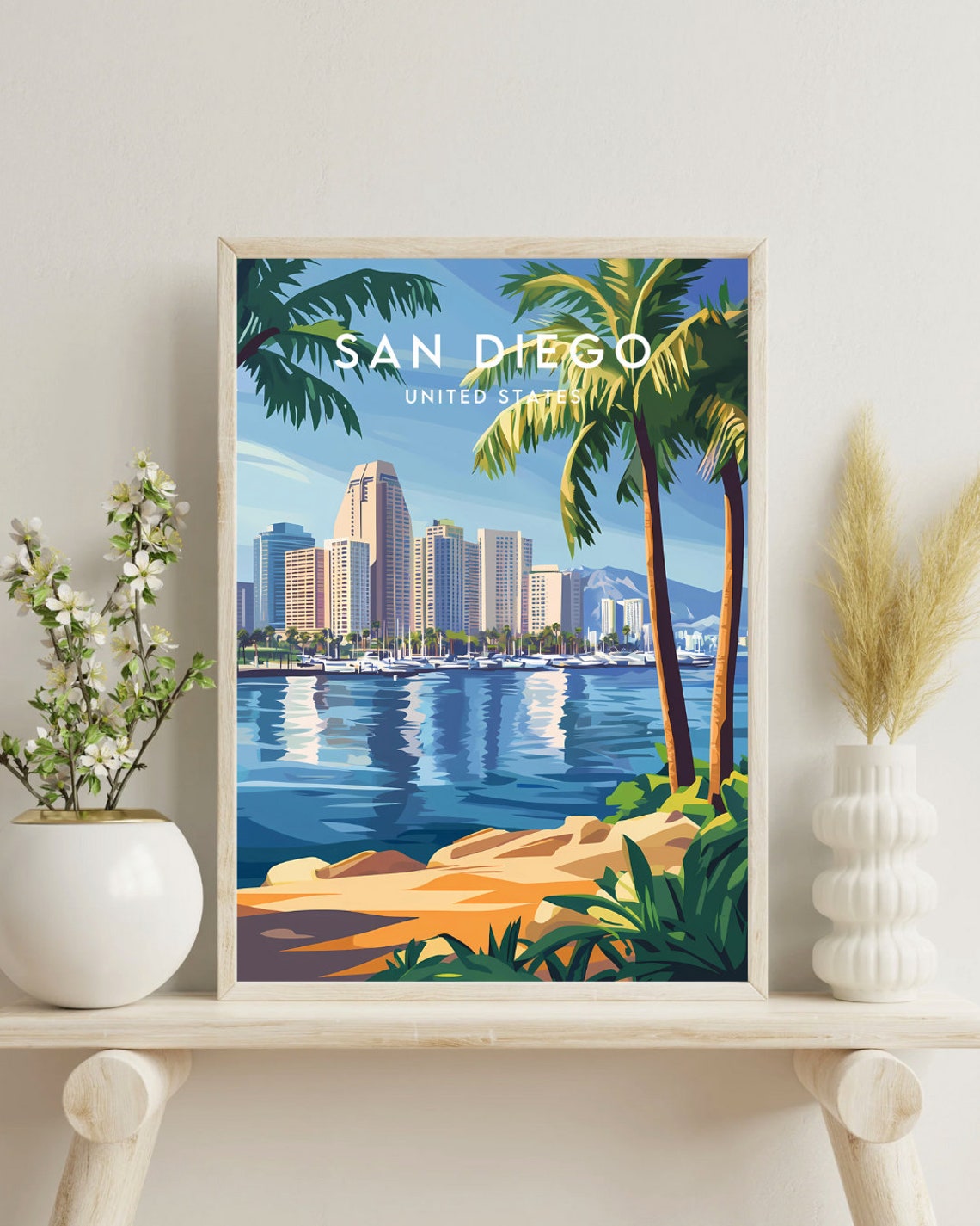San Diego Travel Print United States San Diego Poster America Poster Travel Wall Art America Print America San Diego Usa California - Image 4