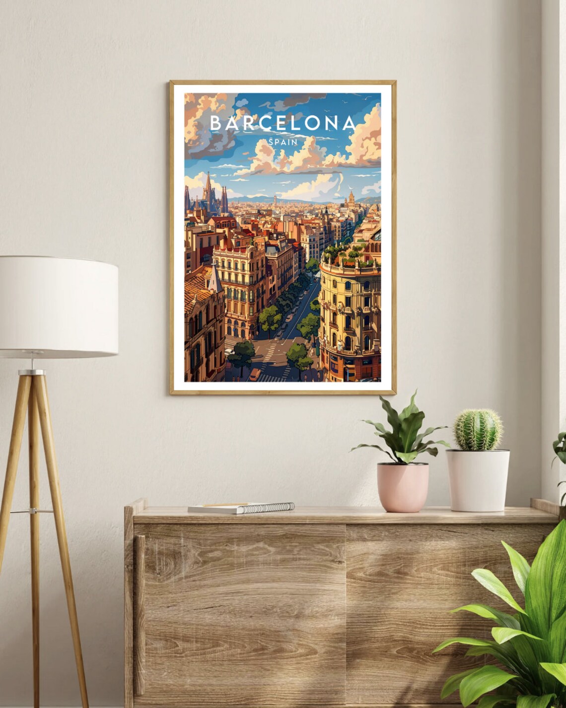 Barcelona Spain Travel Wall Art Poster - Image 3