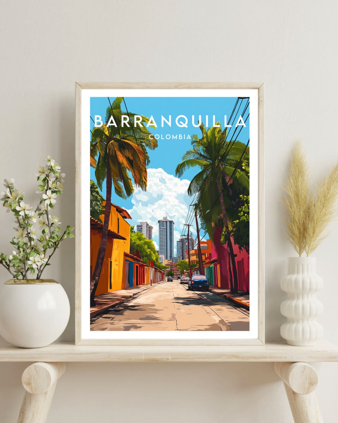 Barranquilla Travel Poster, Colombia South America - Image 4