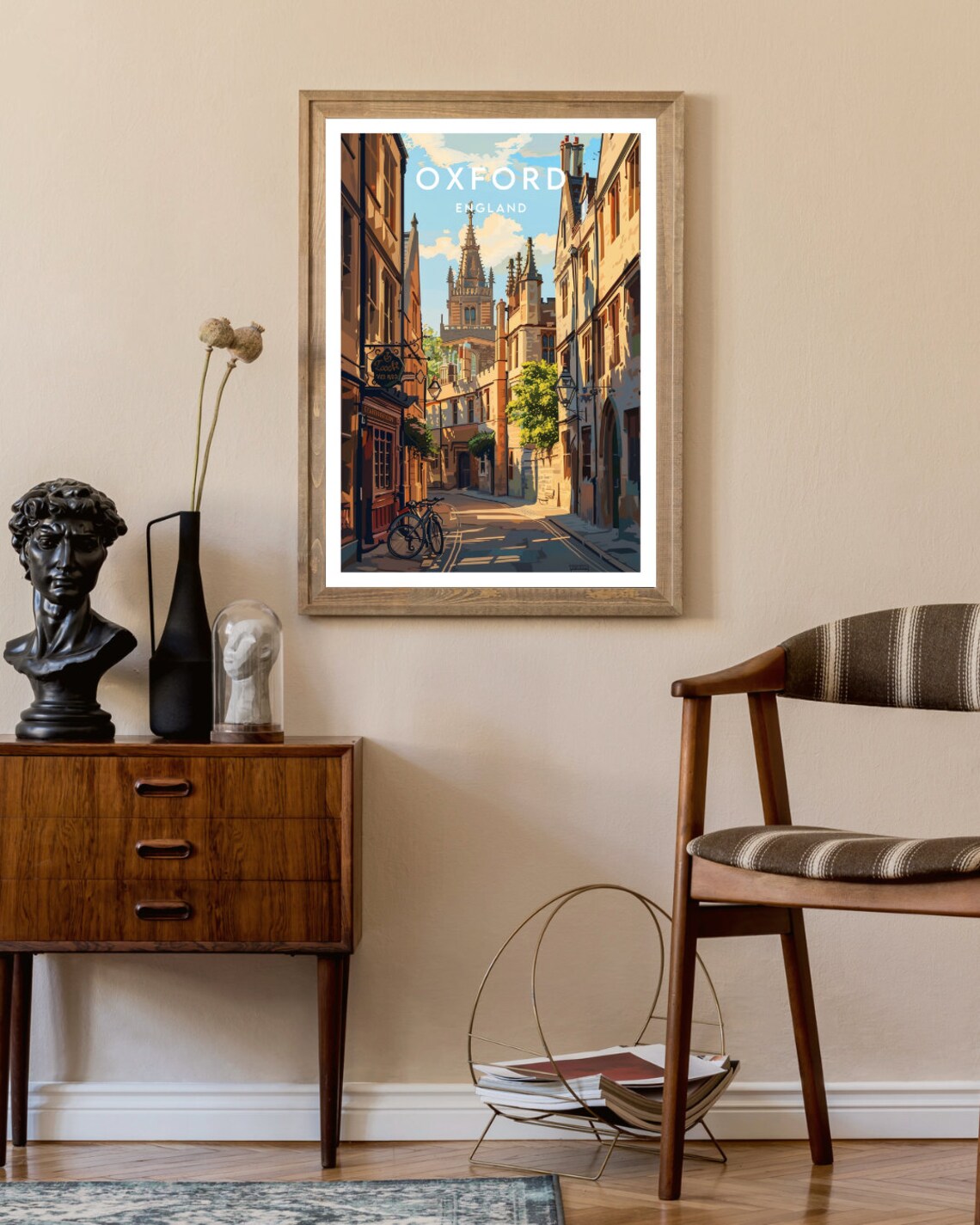 Oxford Travel Poster, England Travel Wall Art - Image 2