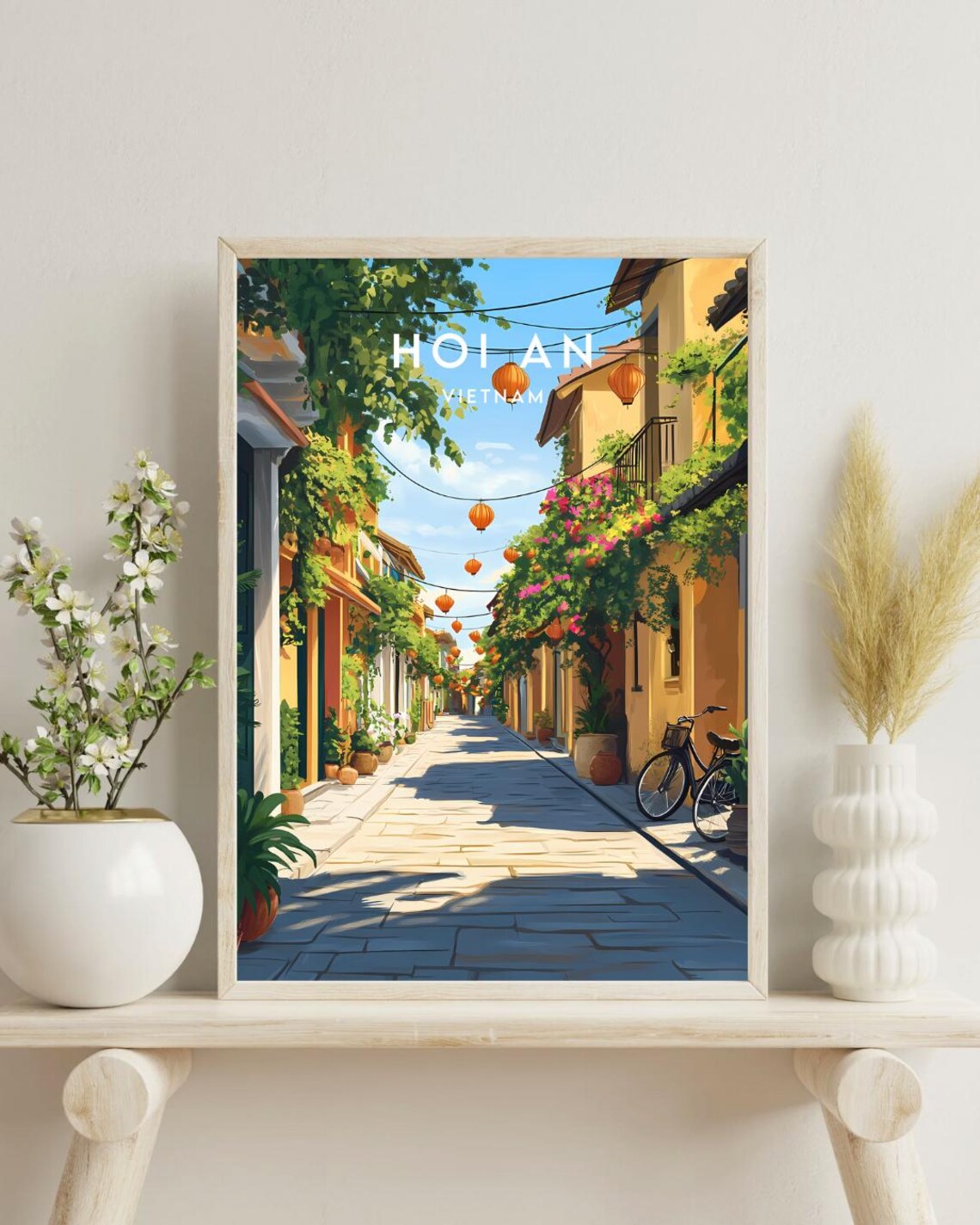 Hoi An Travel Poster, Vietnam Asia Wall Decor - Image 4