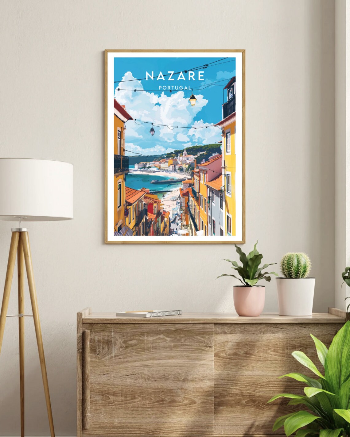 Nazare Travel Poster, Portugal Europe Wall Art - Image 3