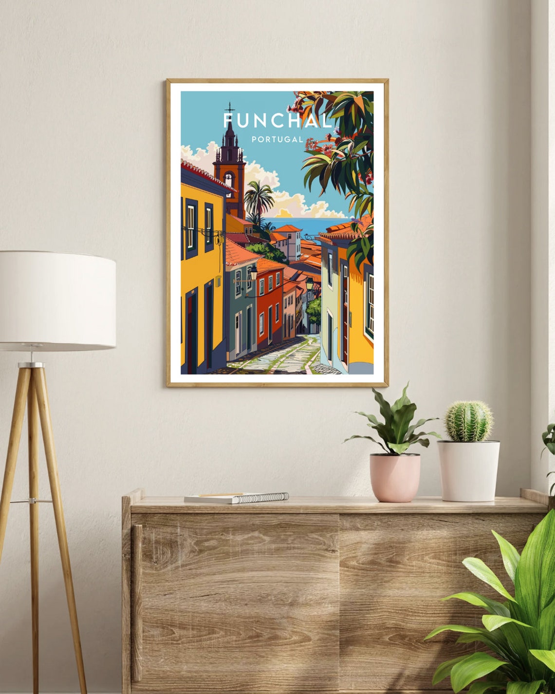 Funchal Travel Print Portugal Funchal Poster Portugal Poster Travel Wall Art Portugal Print Poster Portugal Europe Funchal - Image 3