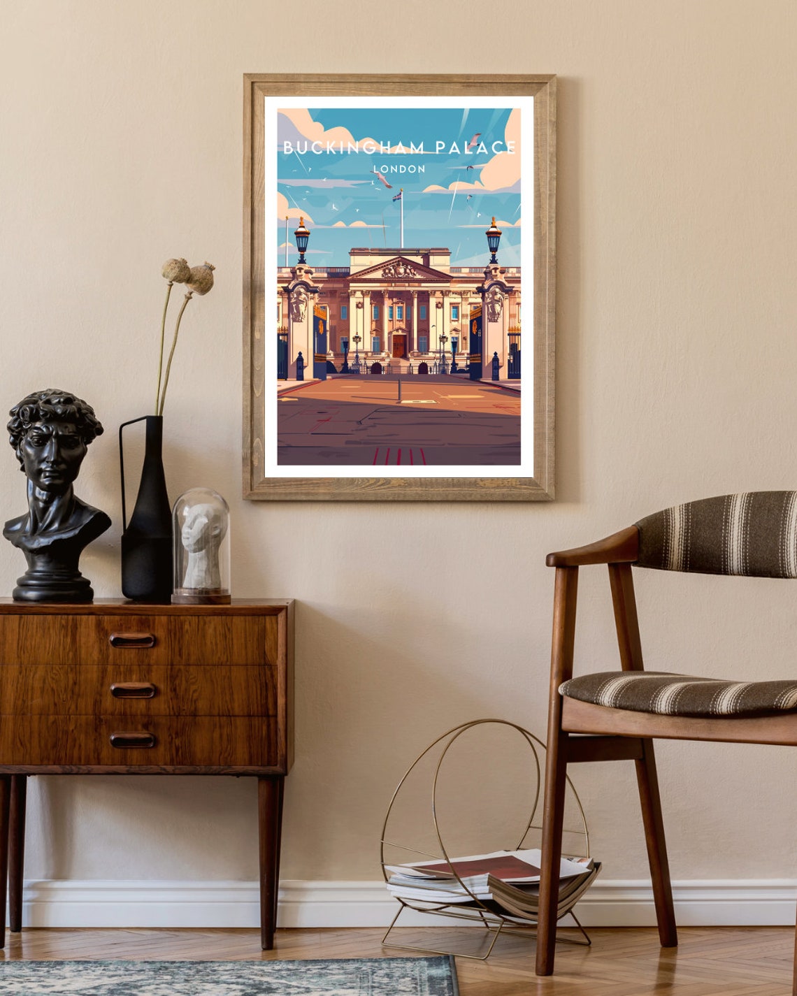Buckingham Palace Travel Print London Buckingham Palace Poster London Poster Wall Art London Print England London Buckingham Palace - Image 2