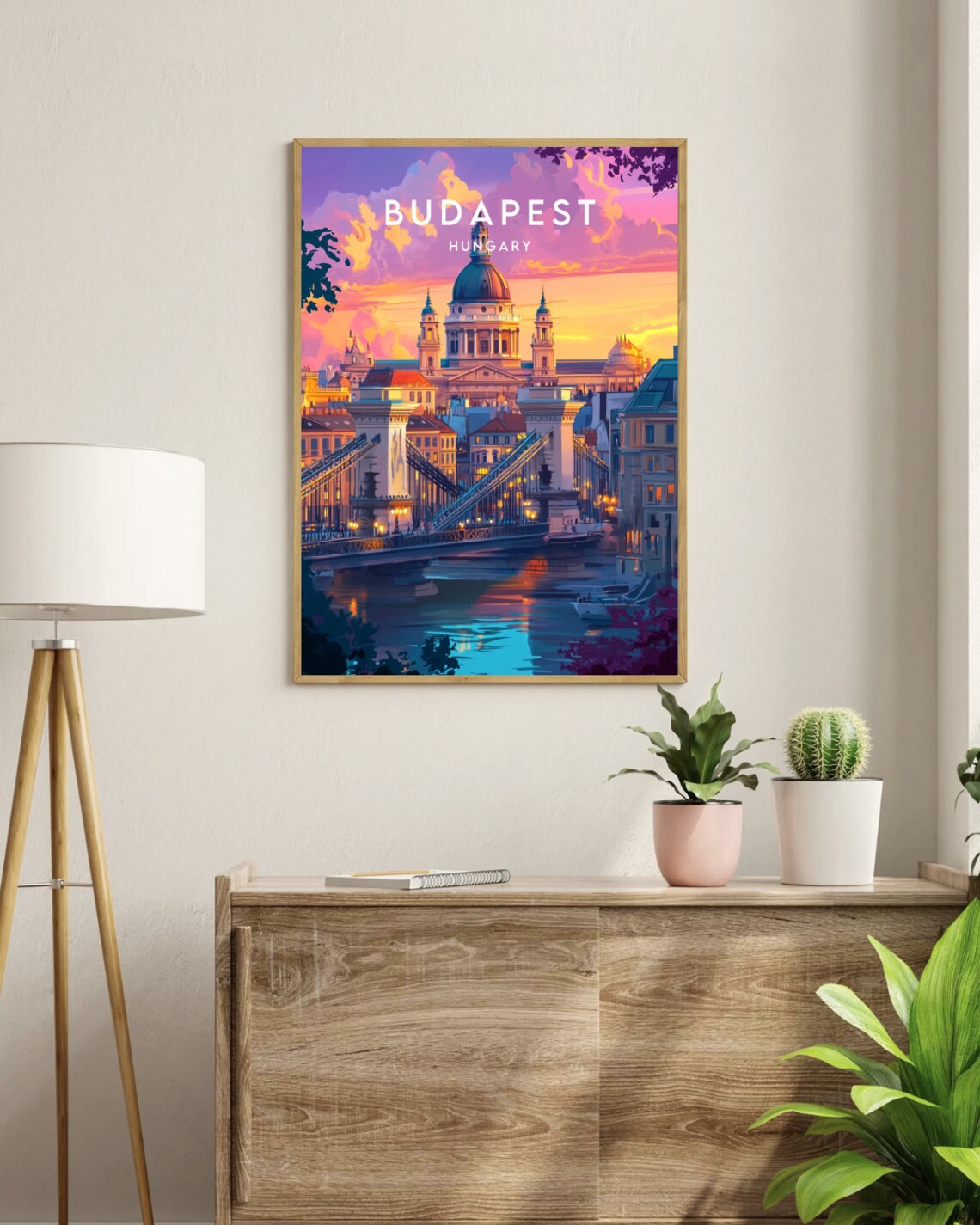 Budapest Travel Poster, Hungary Europe Wall Art - Image 3