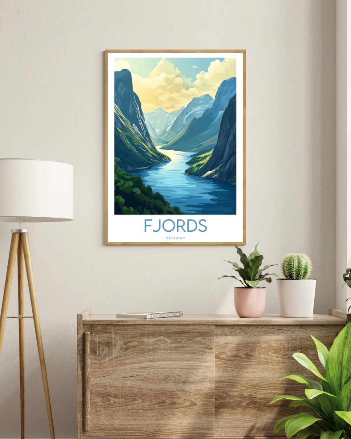 Norway Fjords Travel Poster, Scandinavia Wall Art - Image 3