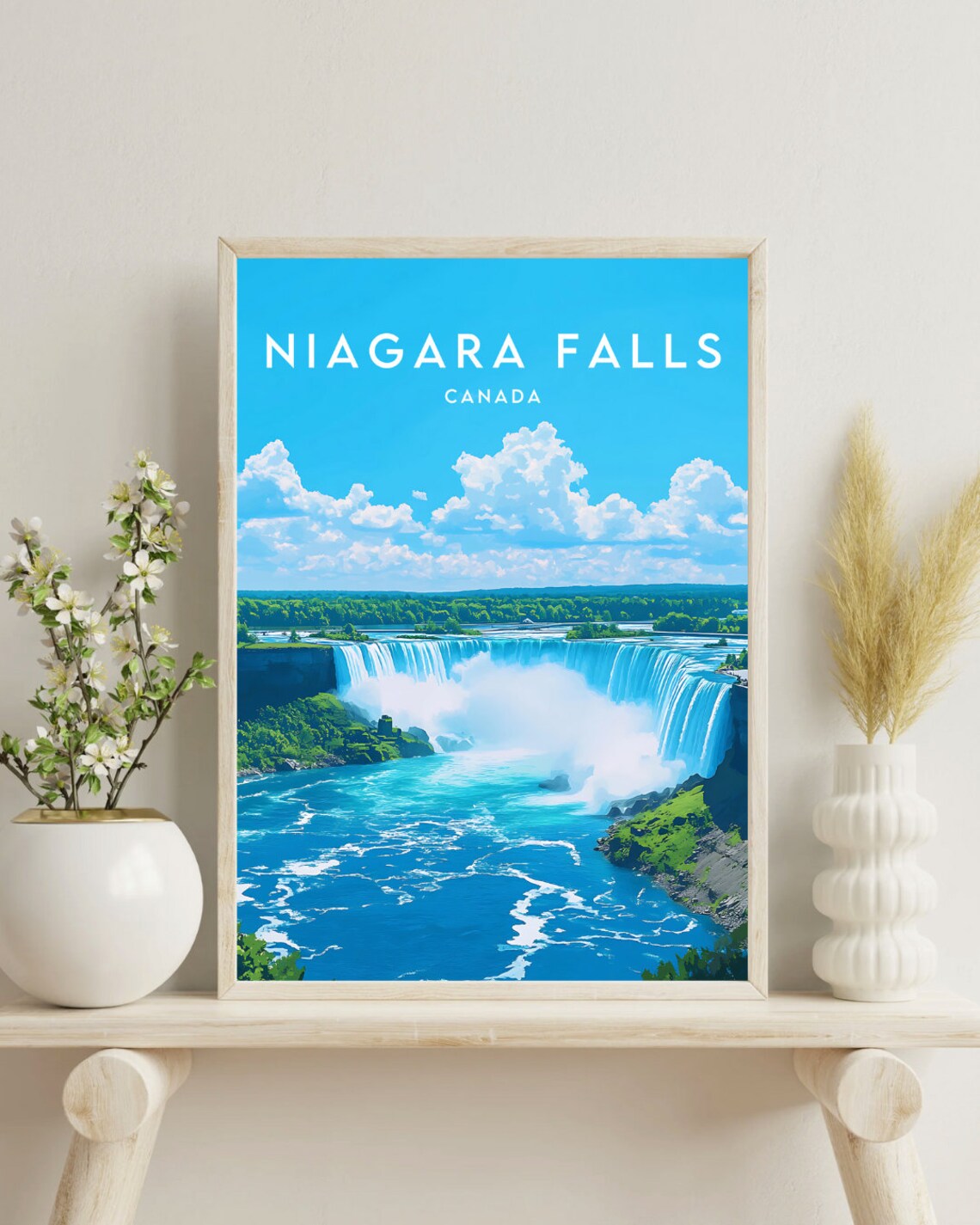 Niagara Falls Travel Poster, Canada Landscape - Image 4