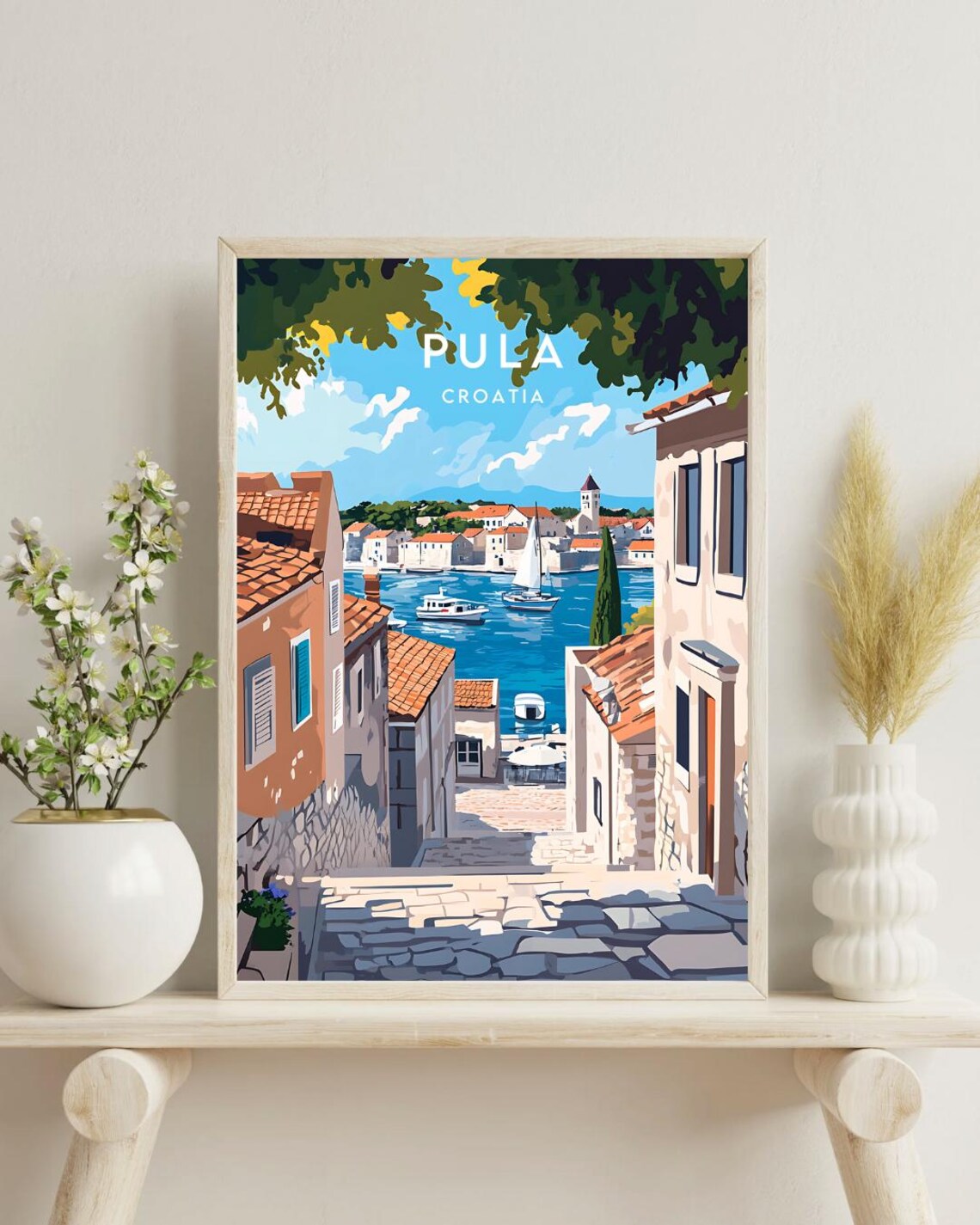 Pula Travel Poster, Croatia Travel Wall Art - Image 4