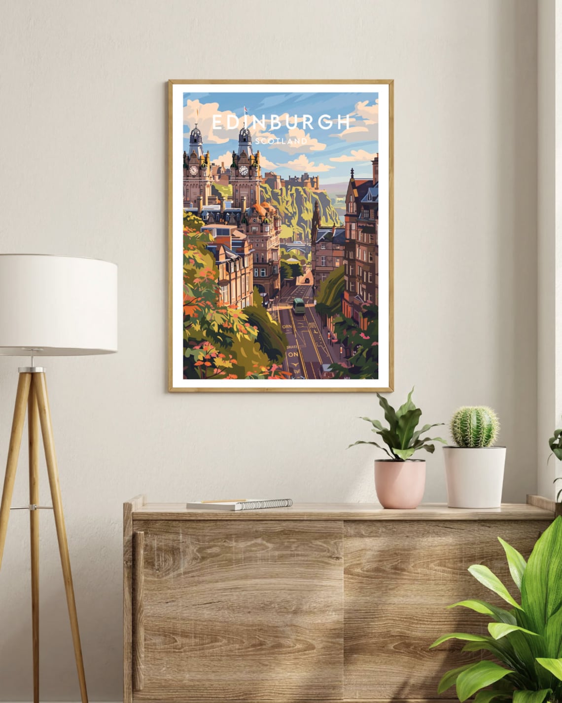Edinburgh Travel Poster, Scotland Europe Wall Art - Image 3