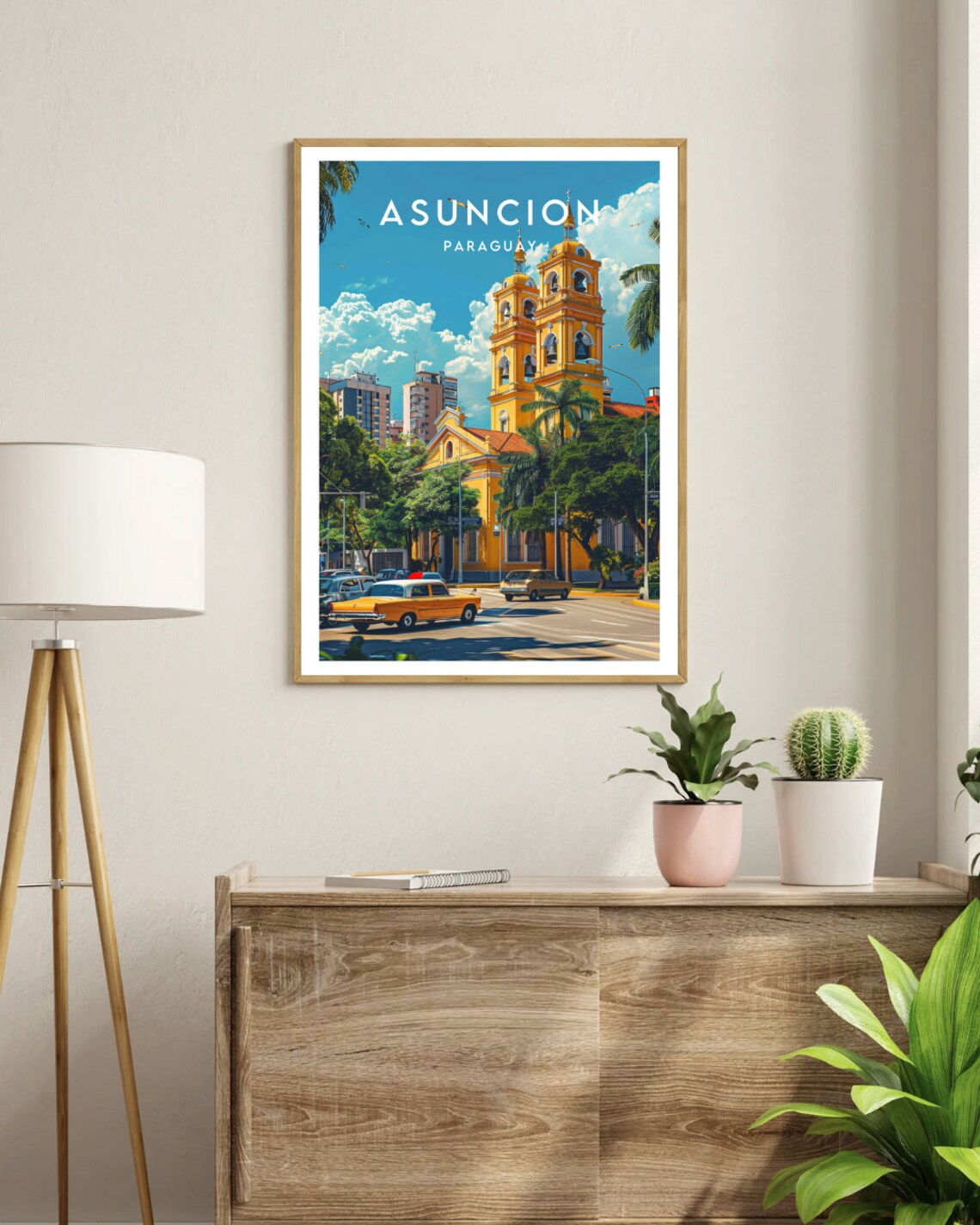 Asuncion Travel Poster, Paraguay South America - Image 3