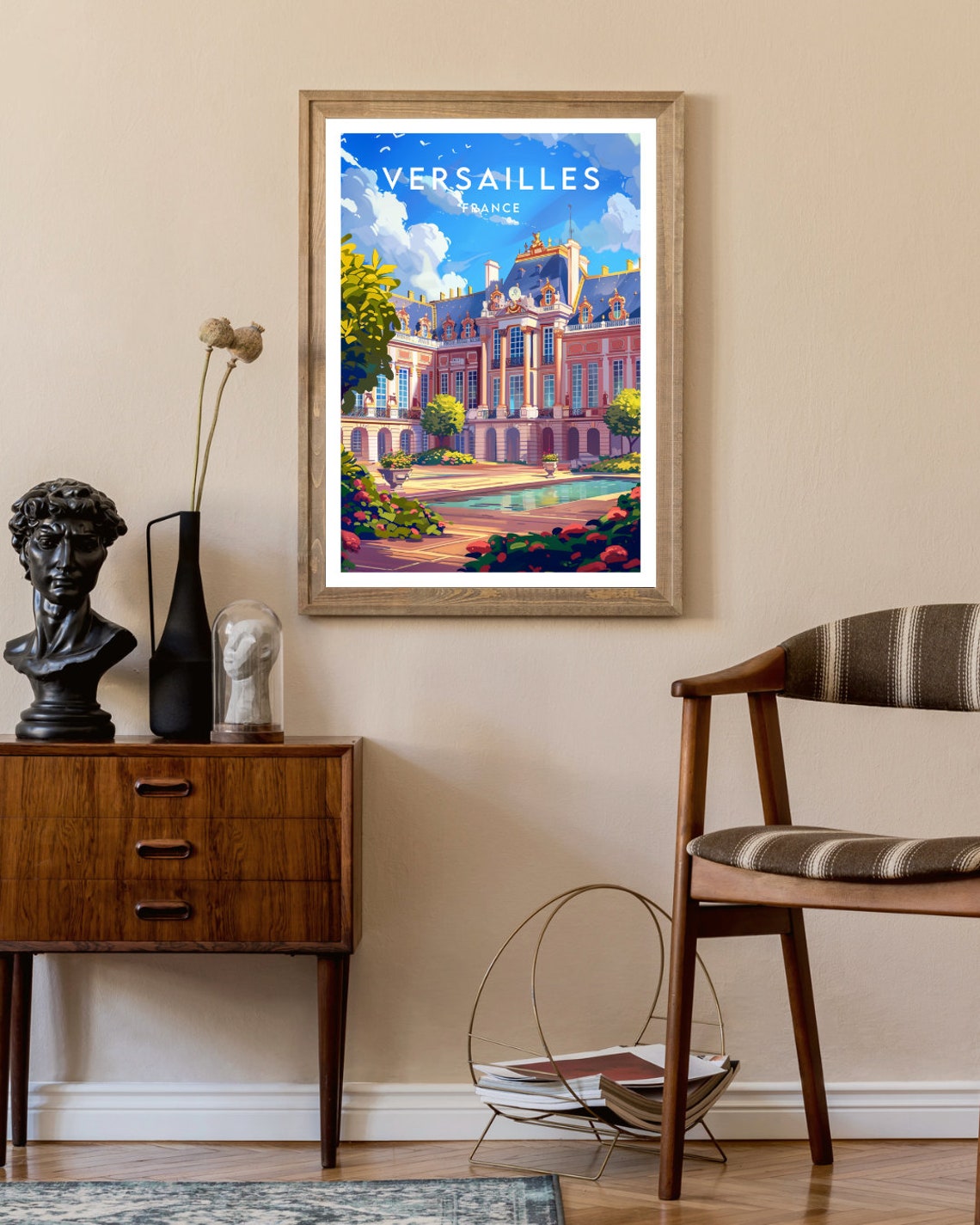 Versailles Travel Print France Versailles Poster France Poster Travel Wall Art France Print Poster France Europe Versailles Print - Image 2