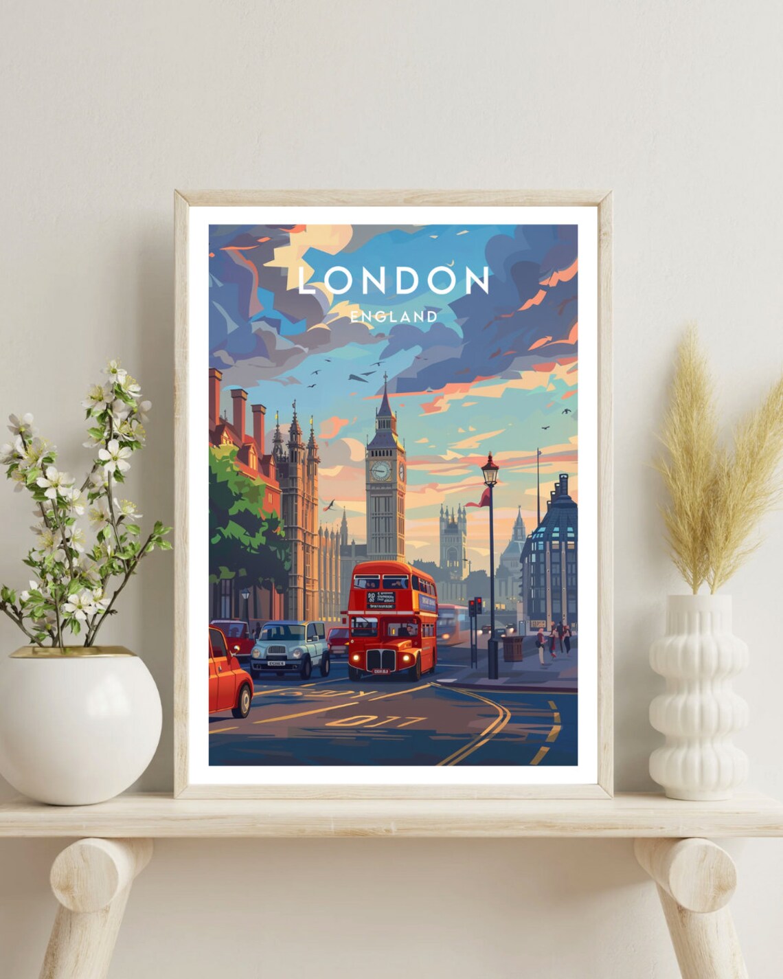 London Travel Poster, Big Ben England Europe - Image 4