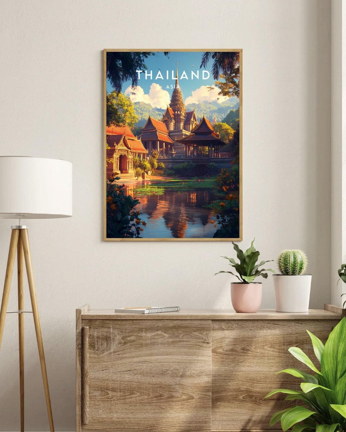 Thailand Travel Print Thailand Poster Travel Wall Art Thailand Print Travel Poster Backpacking Poster Se Asia Wall Decor Thailand - Image 3