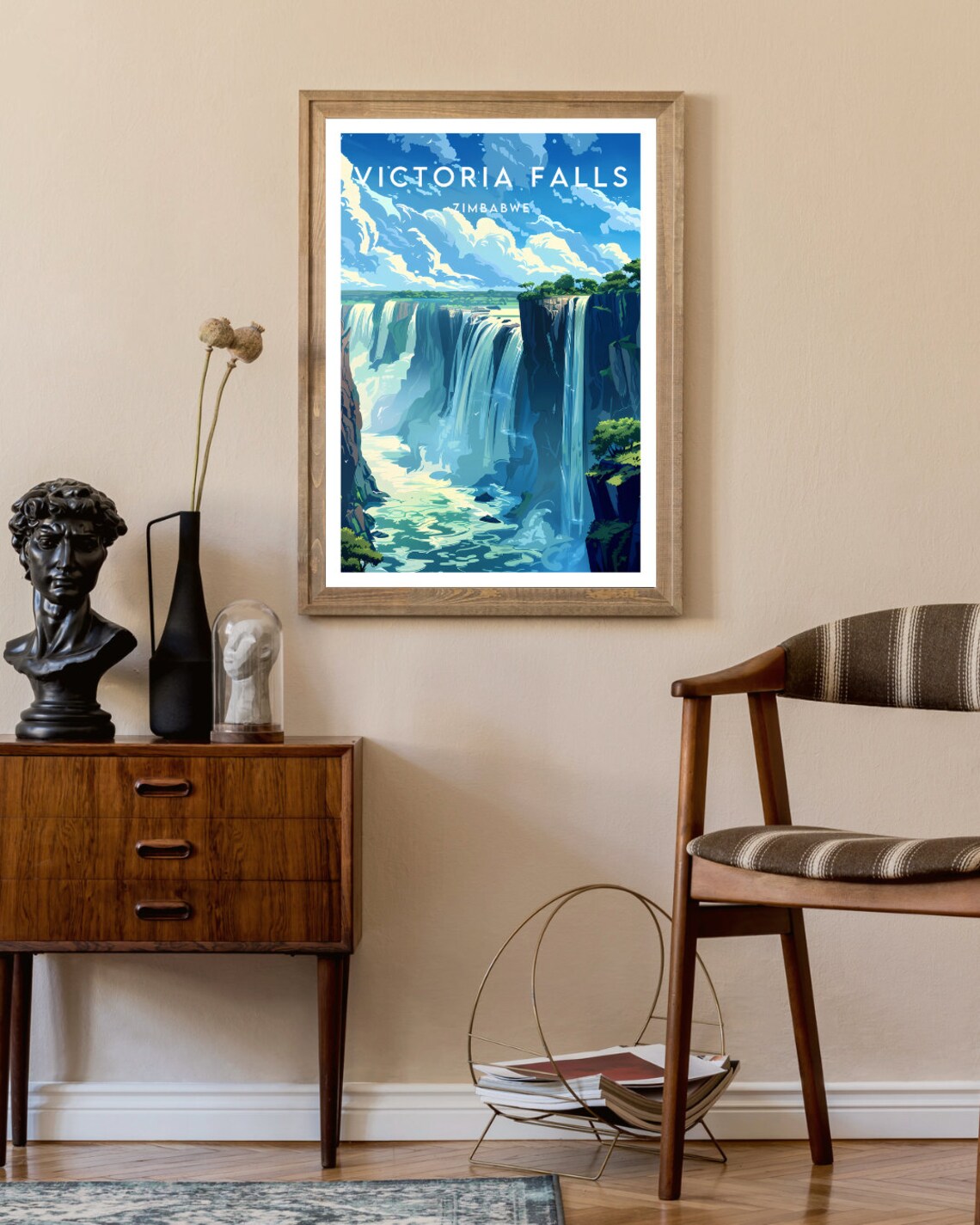 Victoria Falls Travel Poster, Zimbabwe Landscape - Image 2