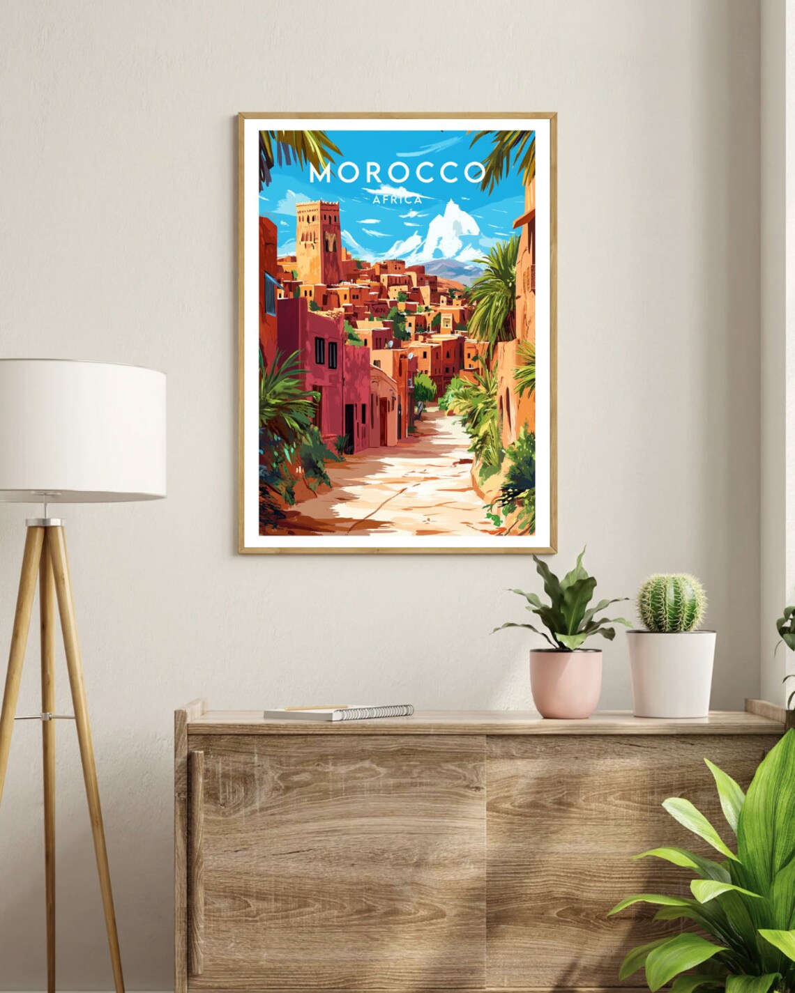 Morocco Travel Poster, Marrakesh Africa Wall Art - Image 3