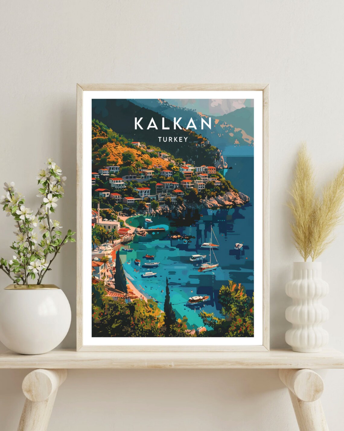 Kalkan Travel Poster, Turkey Travel Wall Art - Image 4