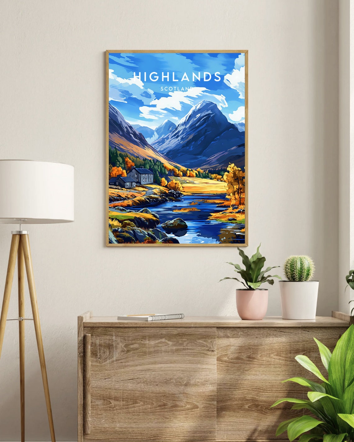 Scottish Highlands Travel Print Scotland Highlands Poster Scotland Poster Travel Wall Art Scotland Print Poster Scotland Highlands - Image 3