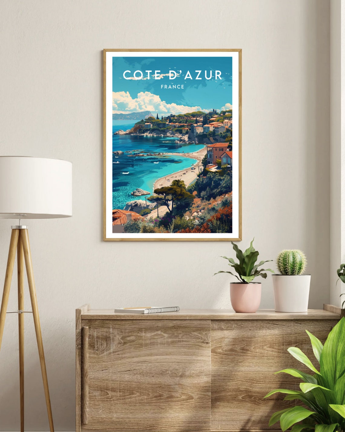 Cte Dazur Travel Print France Cte Dazur Poster France Poster Travel Wall Art France Print Poster France Europe Cte Dazur - Image 3