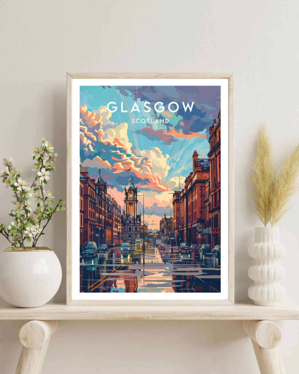 Glasgow Travel Poster, Scotland Travel Wall Art - Image 4