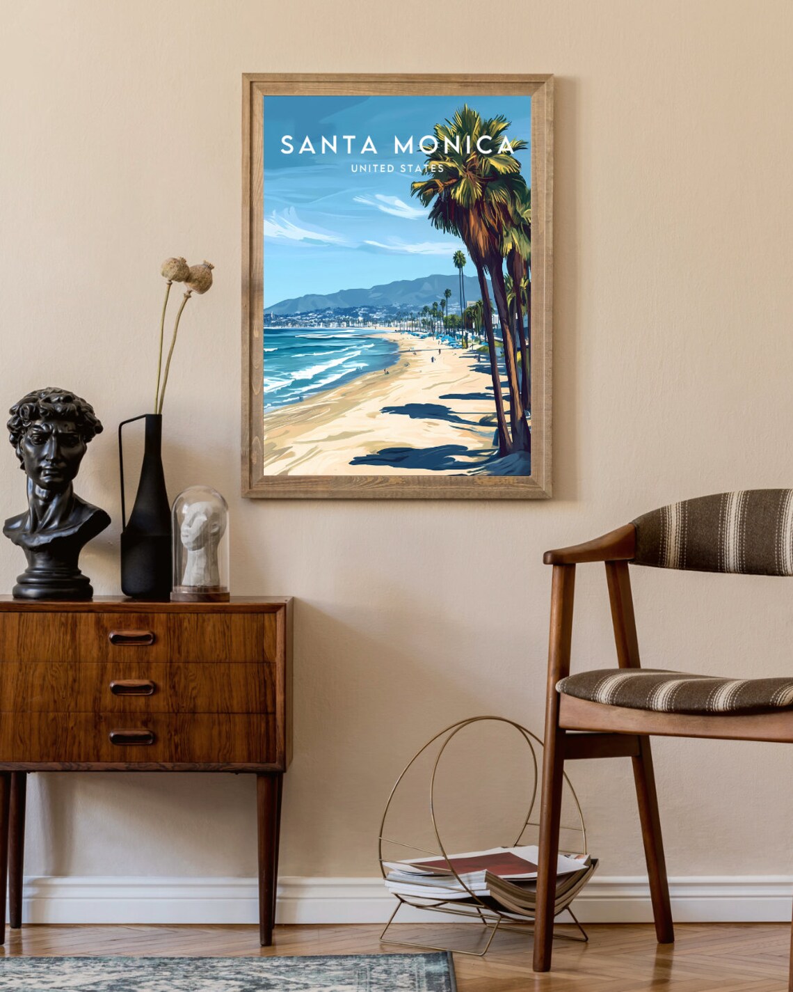 Santa Monica California Travel Wall Art Print - Image 2