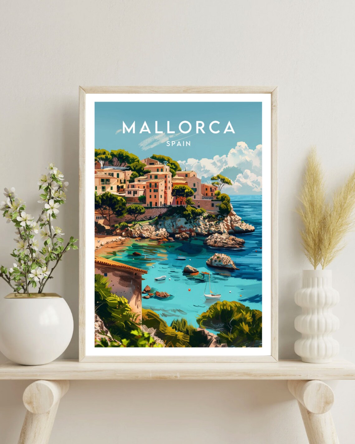 Mallorca Travel Poster, Spain Europe Wall Art Print - Image 4