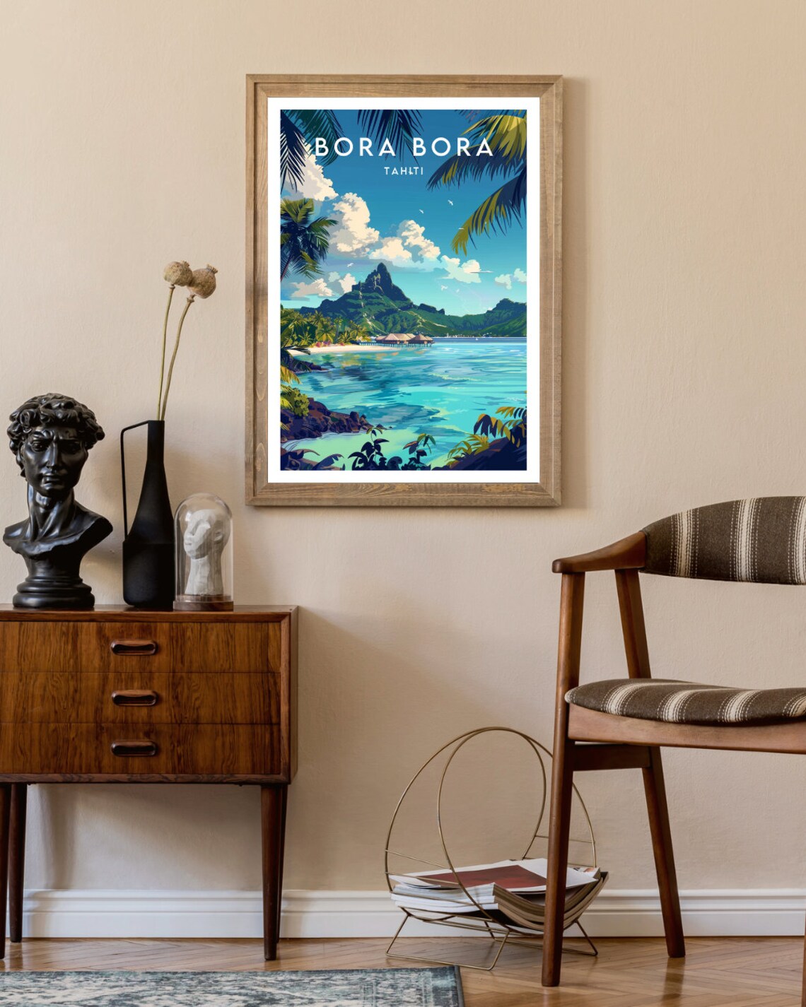 Bora Bora Travel Poster, Tahiti and Oceania - Image 2