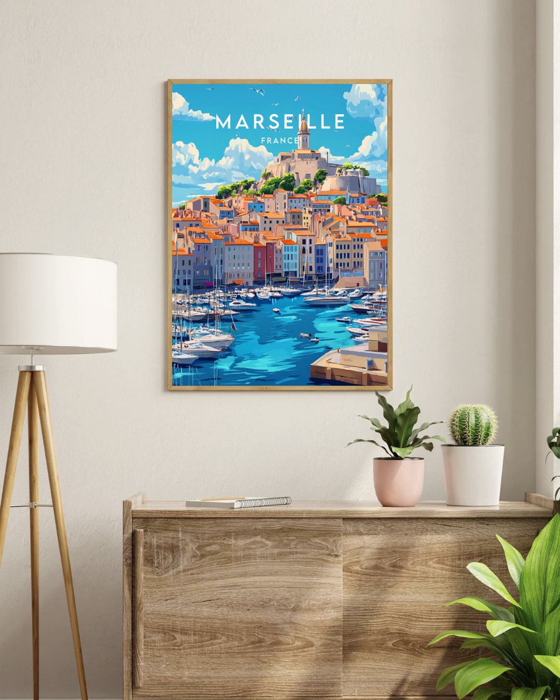 Marsielle Travel Print France Marseille Poster France Poster Travel Wall Art France Print Poster France Europe Marseille French - Image 3