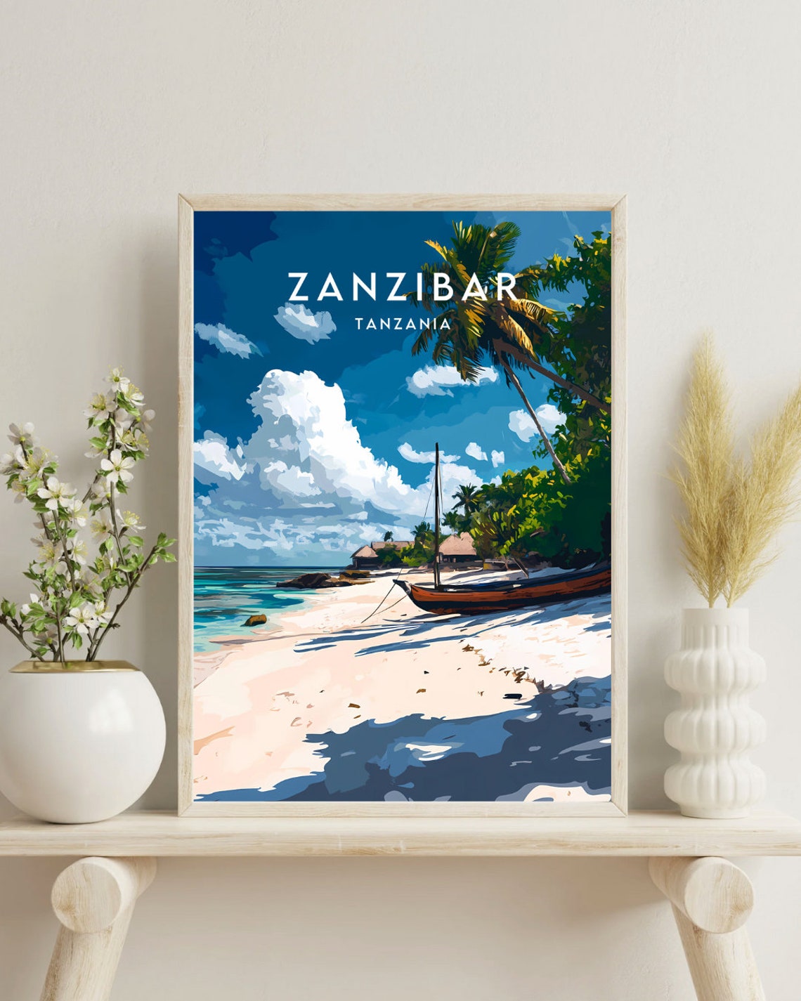 Zanzibar Travel Print Tanzania Zanzibar Poster Tanzania Poster Travel Wall Art Tanzania Print Tanzania Africa Zanzibar Travel - Image 4