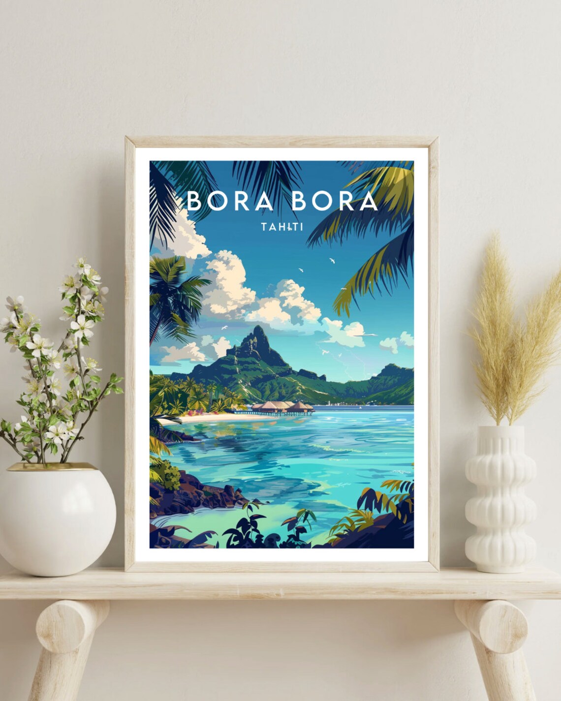 Bora Bora Travel Poster, Tahiti and Oceania - Image 4