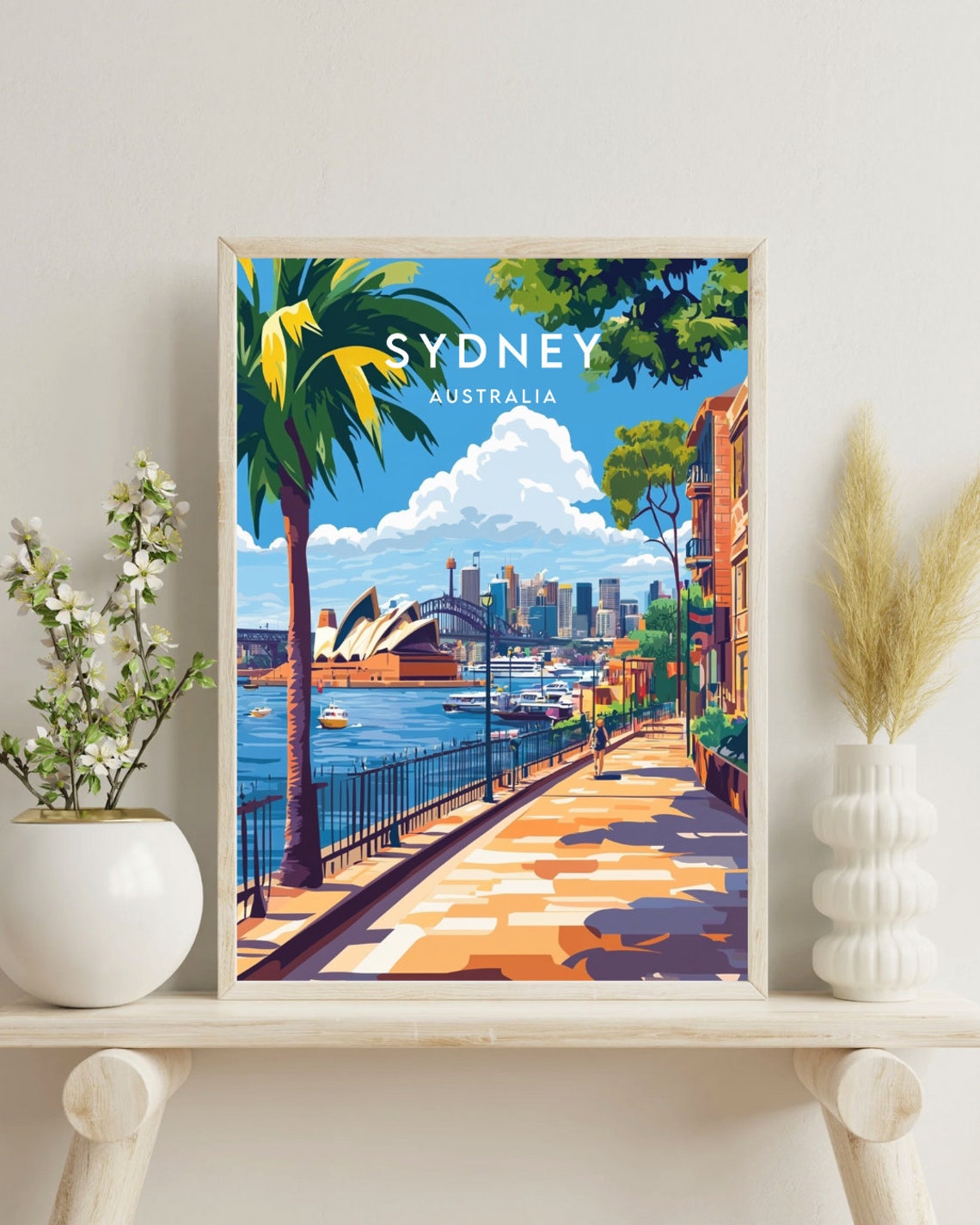 Sydney Australia Opera House Harbour Bridge Promenade Travel Poster - Image 4