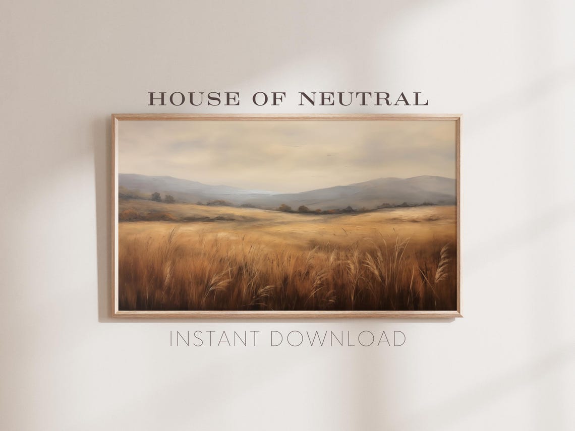 Frame Tv Art Fall Landscape Dark Moody Fall Tv Art Rustic Fall Vintage Autumn Field Autumn Fall Thanksgiving 169 Ratio Tv11 - Image 2