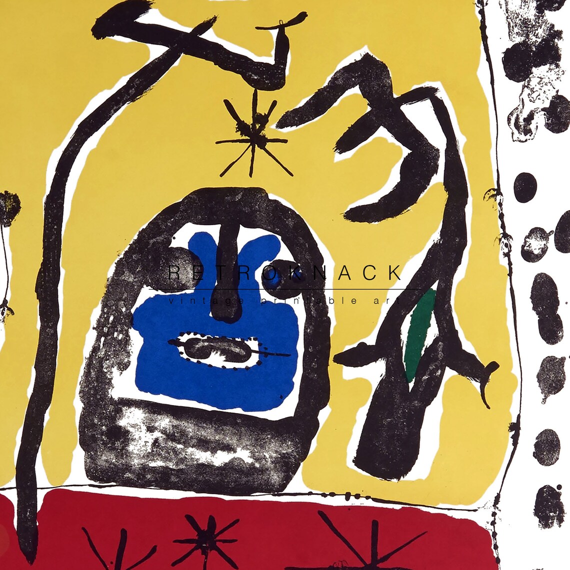 Joan Miro 1957 Nice Exhibition Abstract Surrealist Gallery Art Poster - Image 2