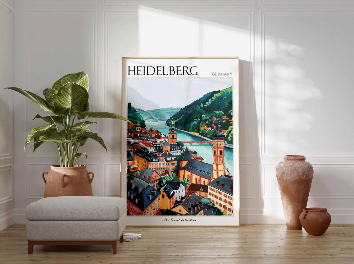 Heidelberg Travel Poster, Germany Wall Art Print - Image 2