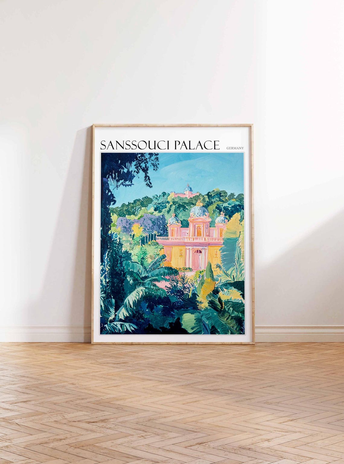 Sanssouci Palace Domed Pavilion Jungle Foliage Germany Poster - Image 2