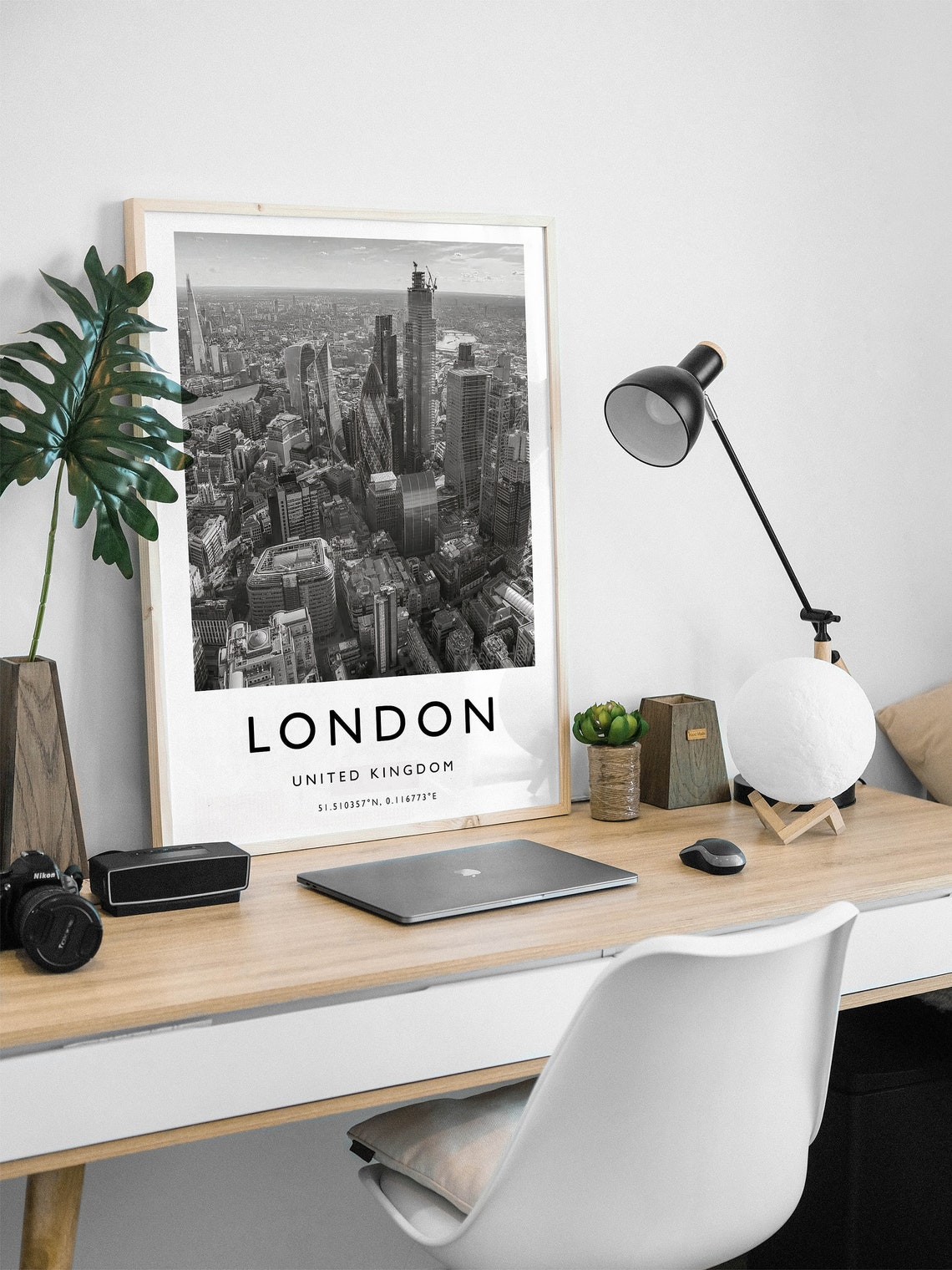 London Travel Print London Travel Poster England Travel Print Travel Art Travel Decor Black And White Photographic Print - Image 2