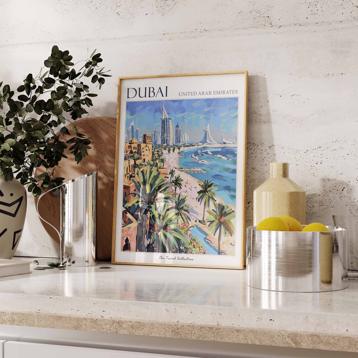 Dubai Travel Poster, Islamic Middle Eastern Decor - Image 3