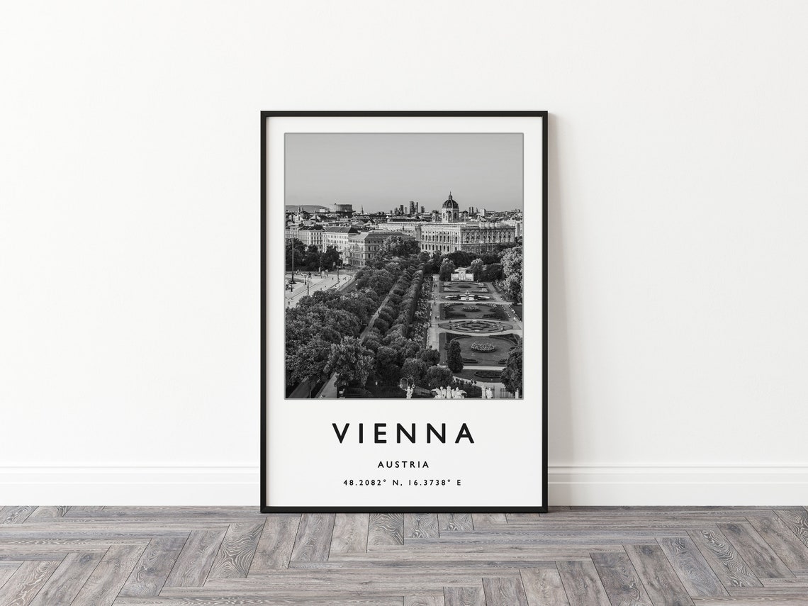 Vienna Travel Print Vienna Travel Poster Austria Travel Poster European Travel Art Print Photographic Wall Art Travel Print - Image 2