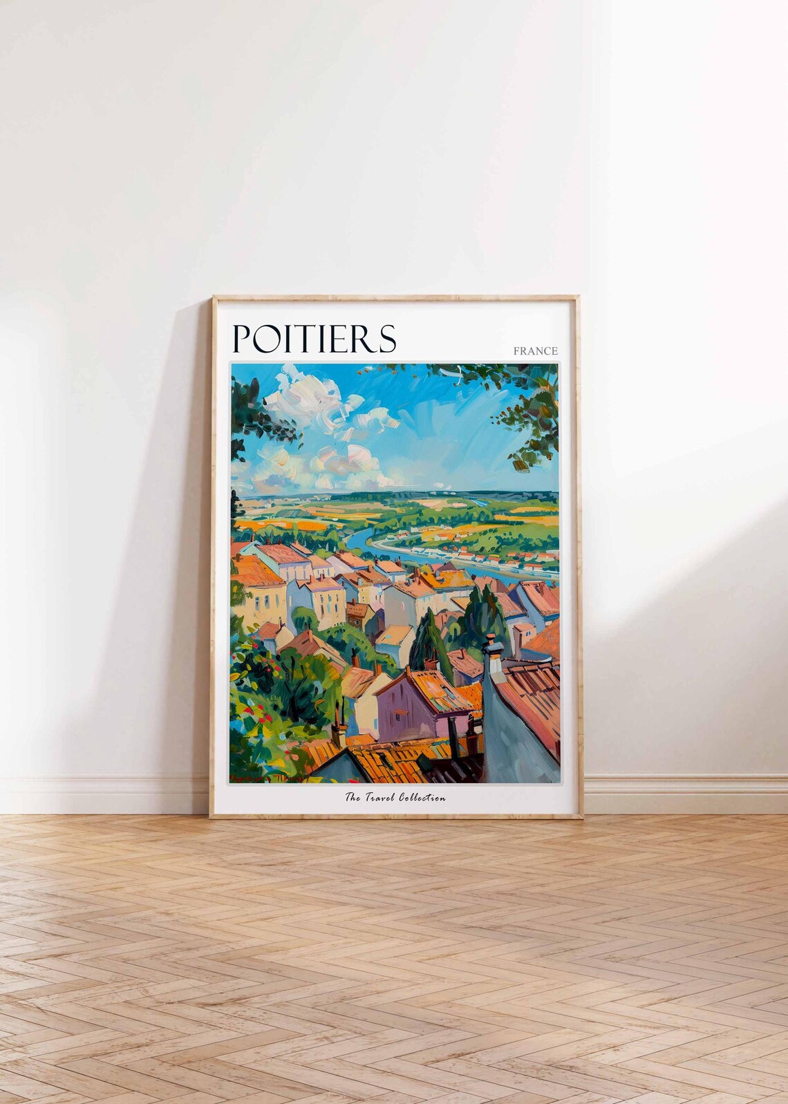 Poitiers France Travel Poster, European Wall Art - Image 2