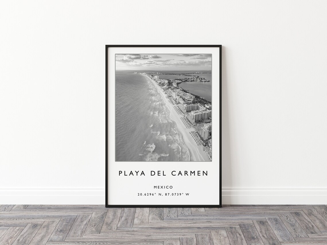 Playa Del Carmen Travel Poster, Mexico Beach Print - Image 2