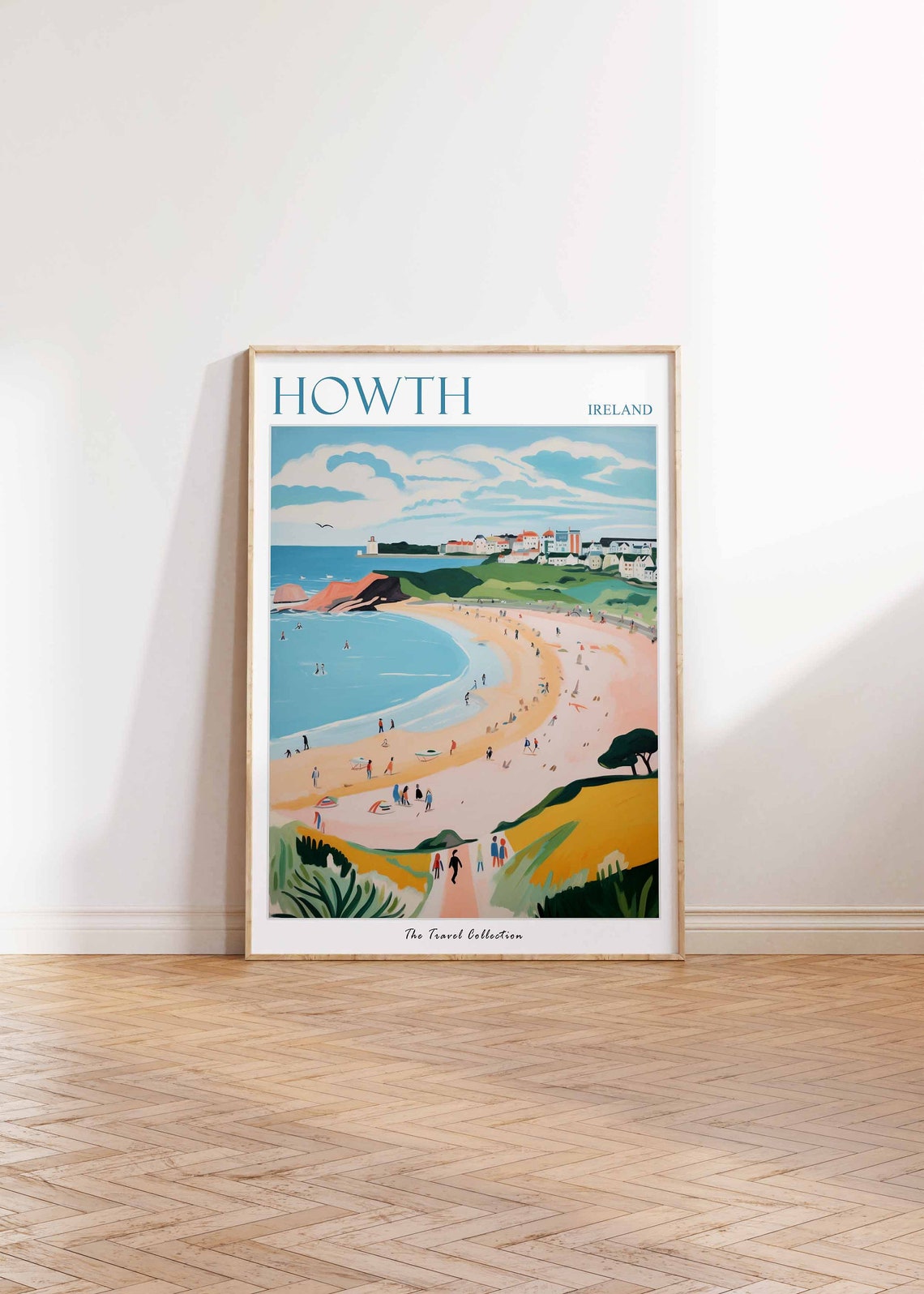 Howth Ireland Sandy Beach Headland Coastal Town Coast Poster - Image 2