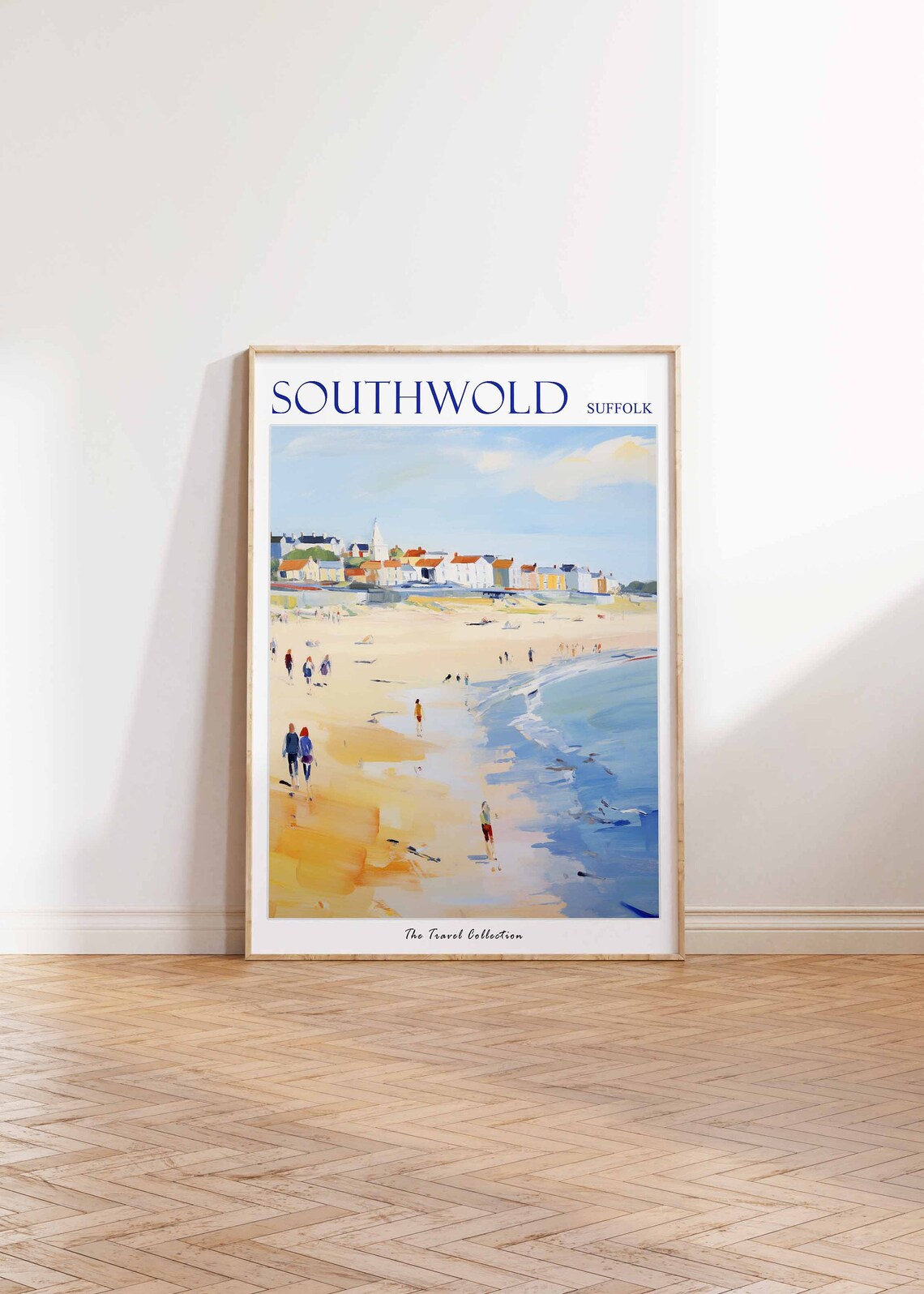 Southwold Suffolk Seaside Beach Town Watercolor Travel Poster - Image 2