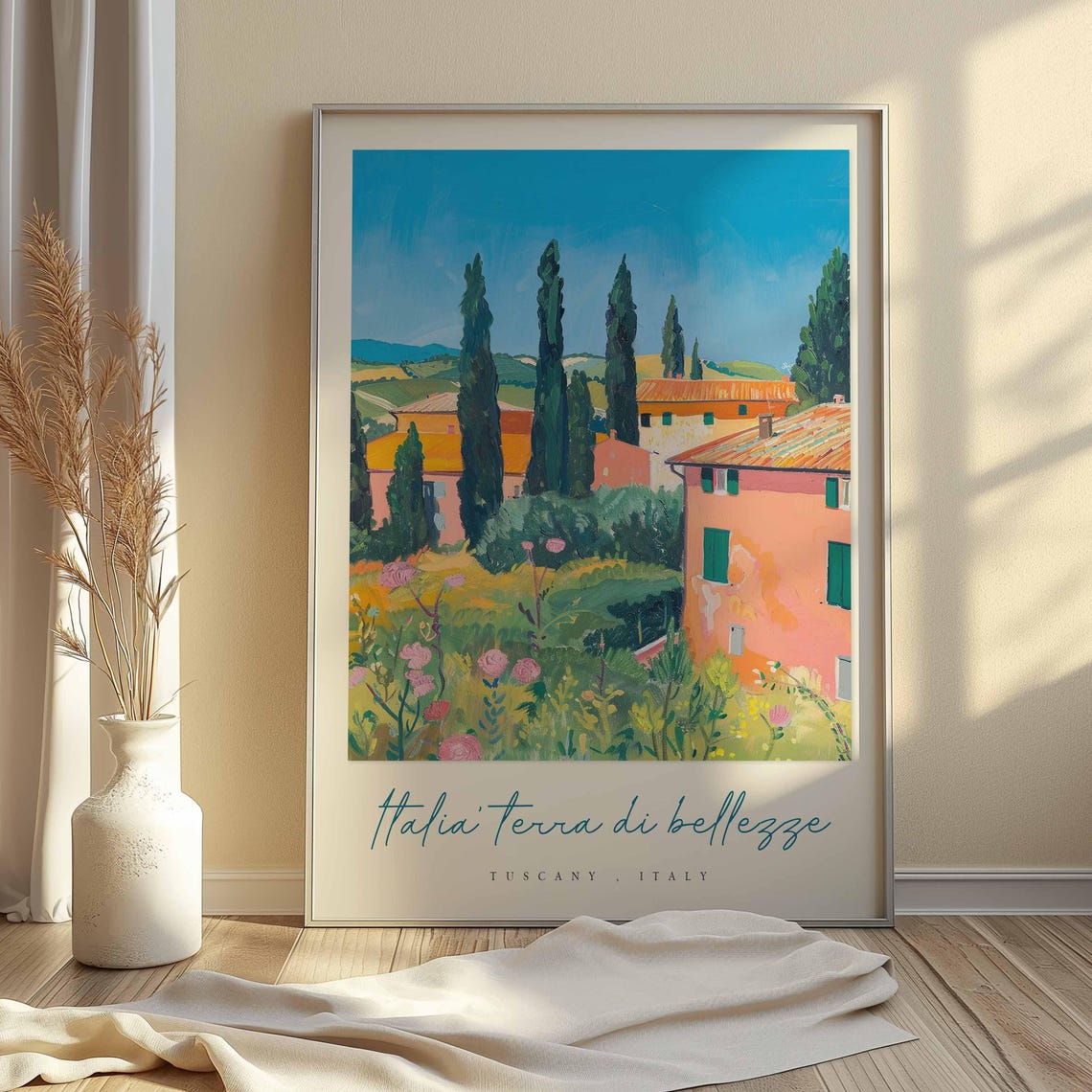 Tuscany Poster Italian Travel Print Tuscany Travel Art Tuscany Wall Art Italy Art Italy Travel Decor Italian Travel Gift - Image 2