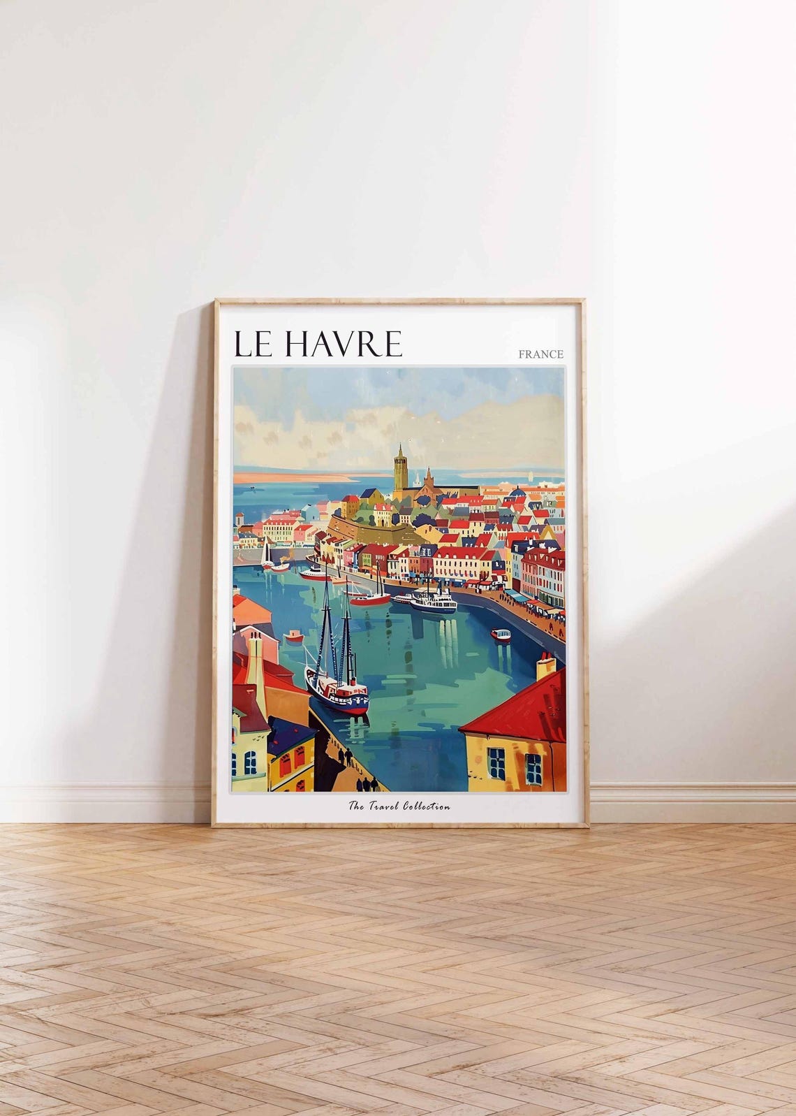 Le Havre Poster France Travel Print French Decor Europe Travel Poster European Wall Art Le Havre Gift Le Havre Travel Poster - Image 2