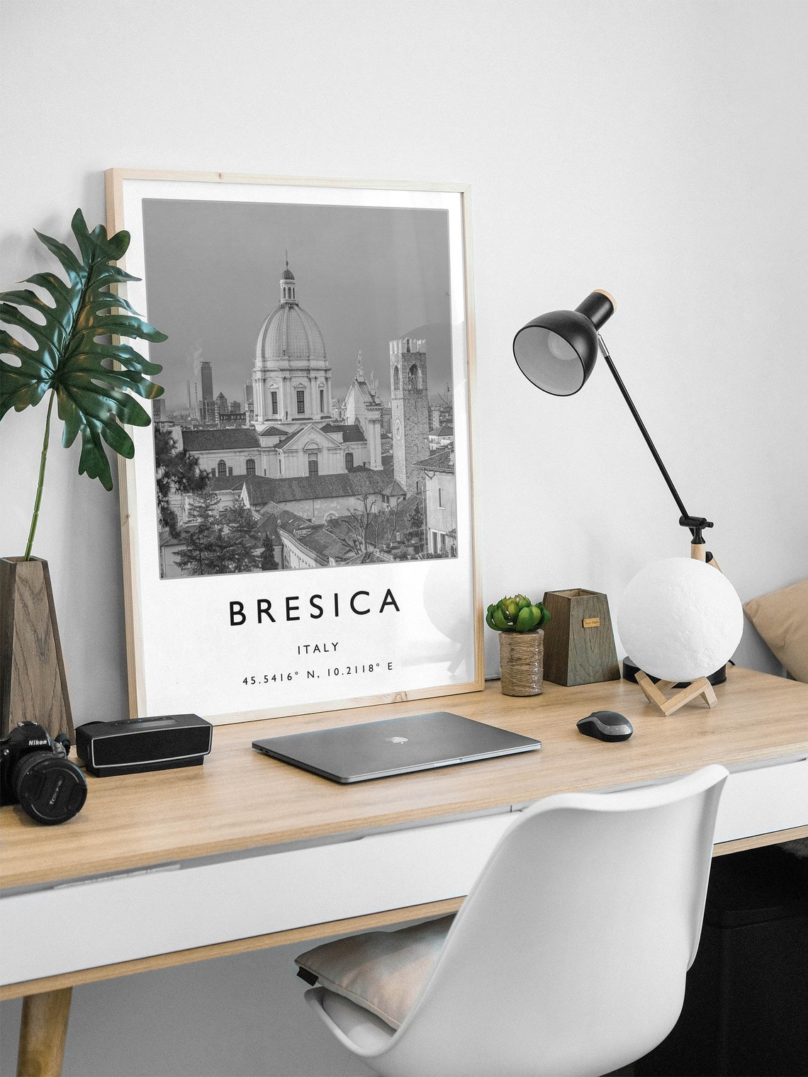 Brescia Travel Print Brescia Italy Travel Poster Italy Travel Print Travel Art Europe Travel Poster Black And White Gift A2a3a4 - Image 3