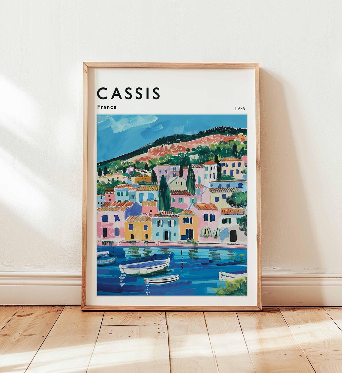 Cassis France Travel Poster, French Riviera Coast
