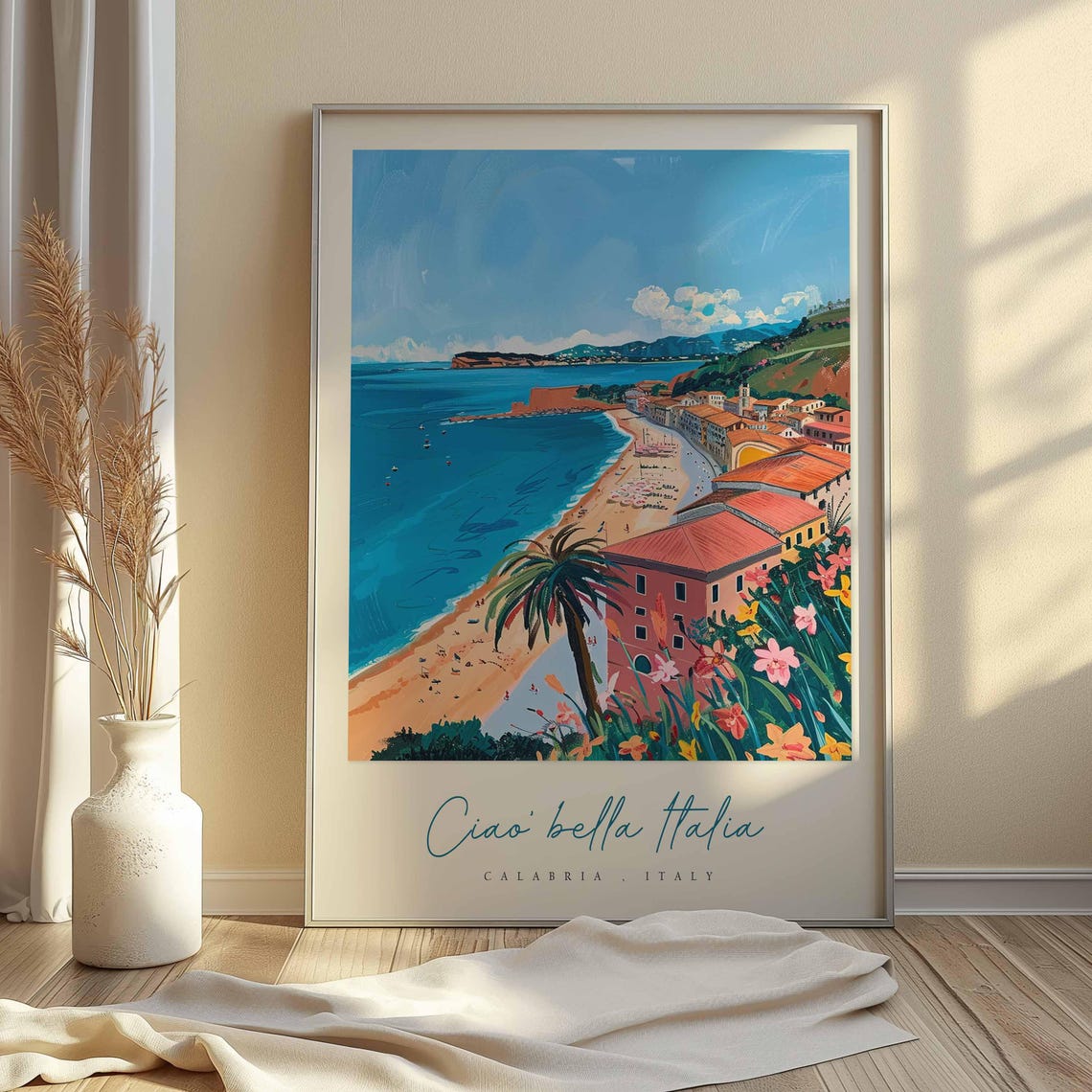 Calabria Poster Calabria Travel Print Calabria Travel Art Calabria Wall Art Italy Art Italy Travel Decor Italian Travel Gift - Image 2