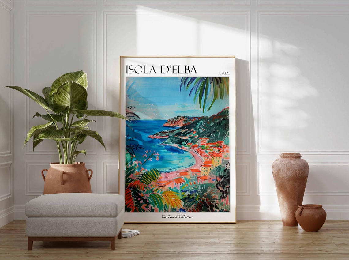Isola Delba Poster Isola Delba Travel Print Italy Wall Art Italian Travel Print Italian Decor Italian Gift Isola Delba Wall Art - Image 2